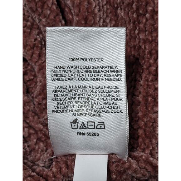 Express Tunic Pullover Sweater Women M Pink Chenille Super Soft Fabric R81 - Picture 9 of 12